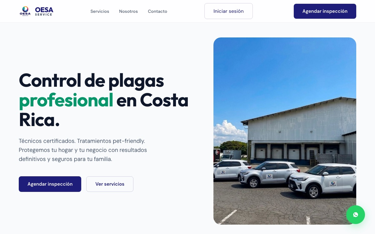 Captura de OESA app